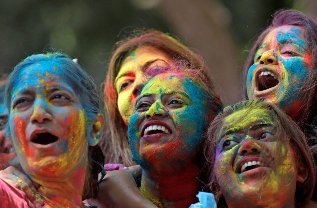 Holi-Fest in Indien: Ein farbenfroher Start  in den Frühling