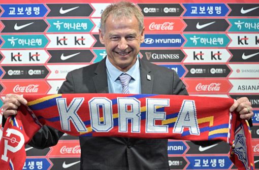Jürgen Klinsmann ist neuer Fußball-Nationaltrainer Südkoreas. Foto: AFP/ANTHONY WALLACE