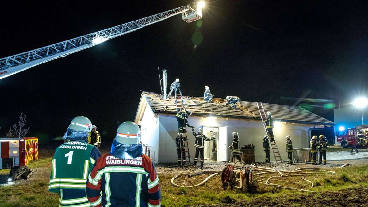 Dachstuhlbrand in Korb: Feuerwehr muss zu Brand in Brennerei
