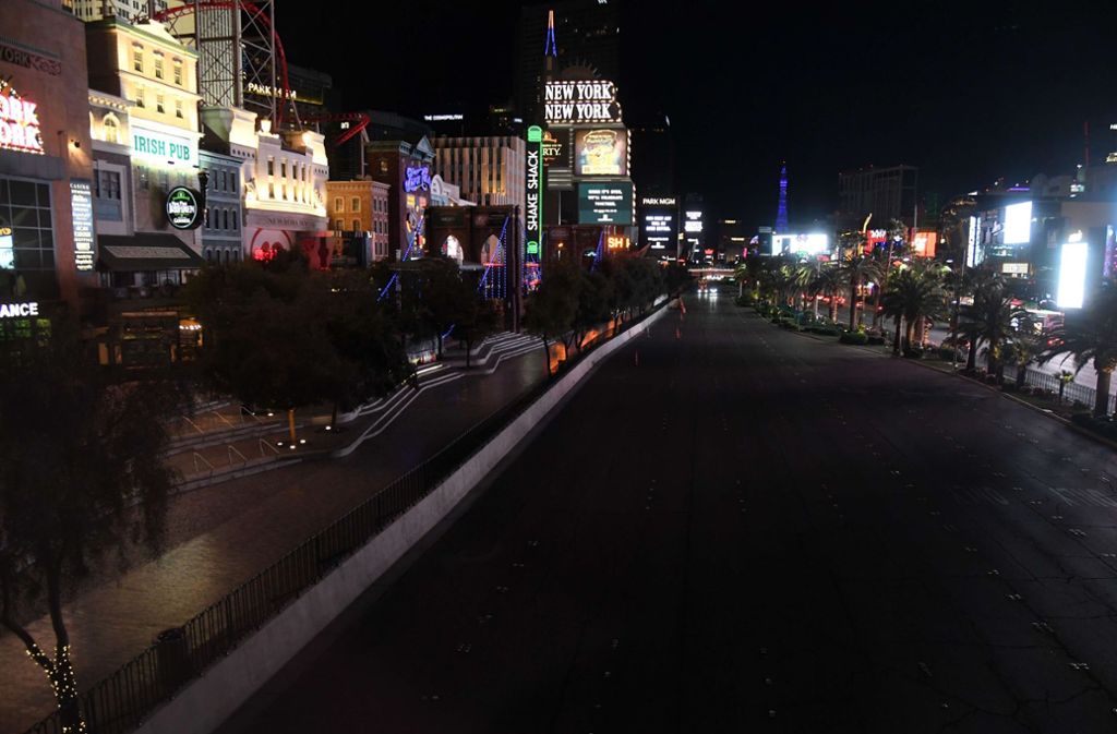 Während Corona-Lockdown: So gespenstisch sieht das menschenleere Las Vegas derzeit aus