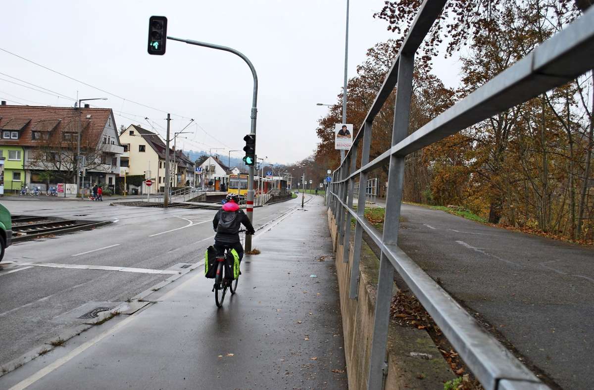 Vier Routen in Bad Cannstatt getestet: Jeder dritte Radweg in Stuttgart ist  zu schmal