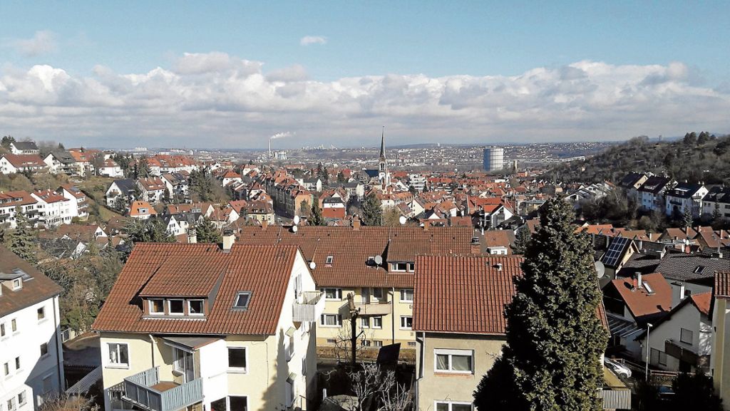 Der herrliche Blick von Gablenberg aus über Stuttgart-Ost.