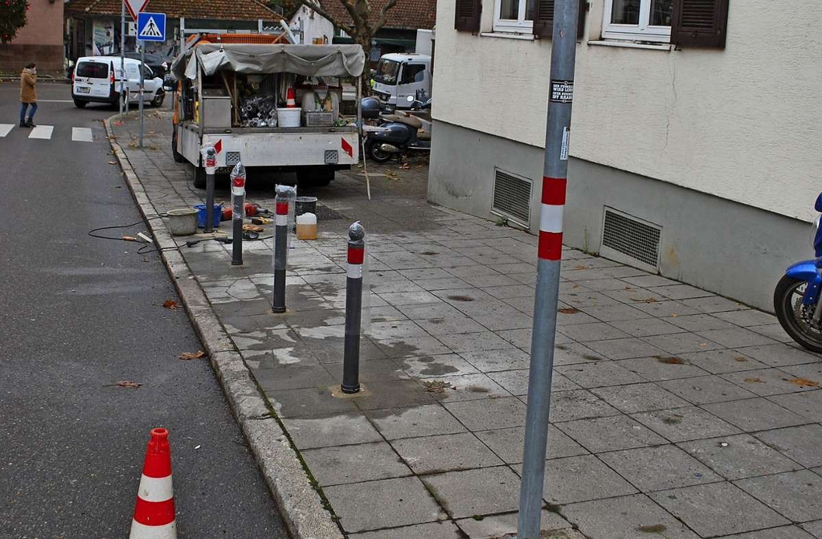 Stuttgart-Ost: Poller gegen Falschparker