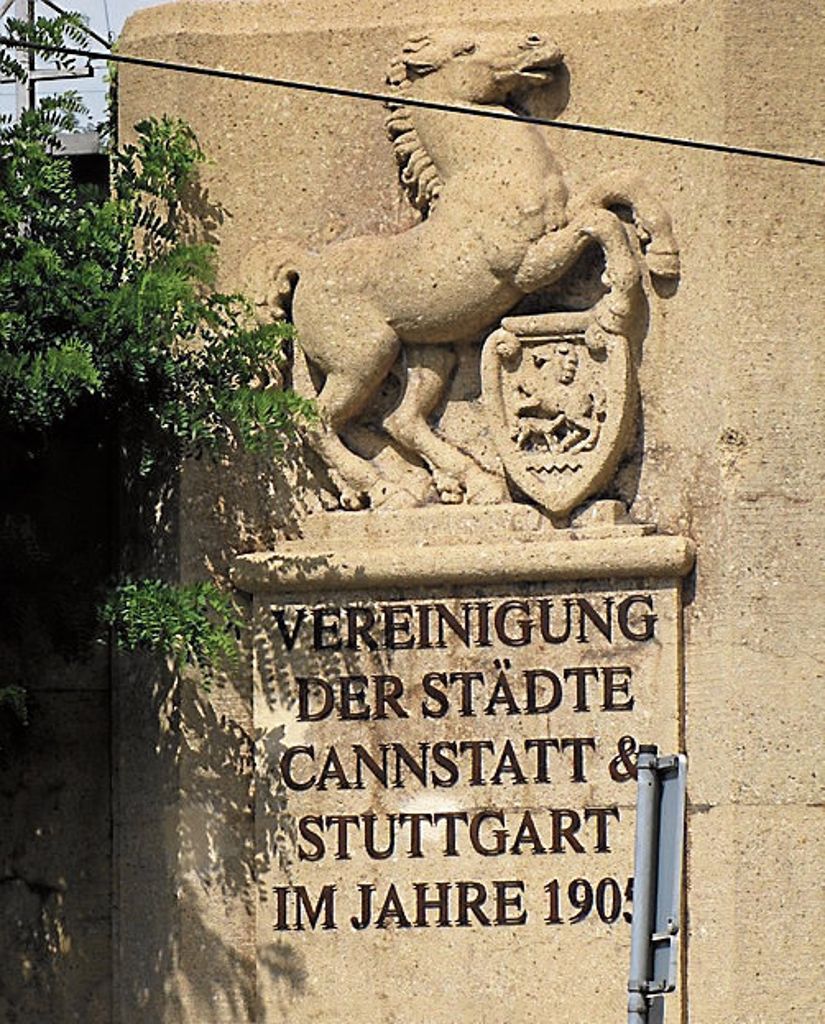 Der Hinweis auf die Vereinigung mit Stuttgart bleibt sichtbar.