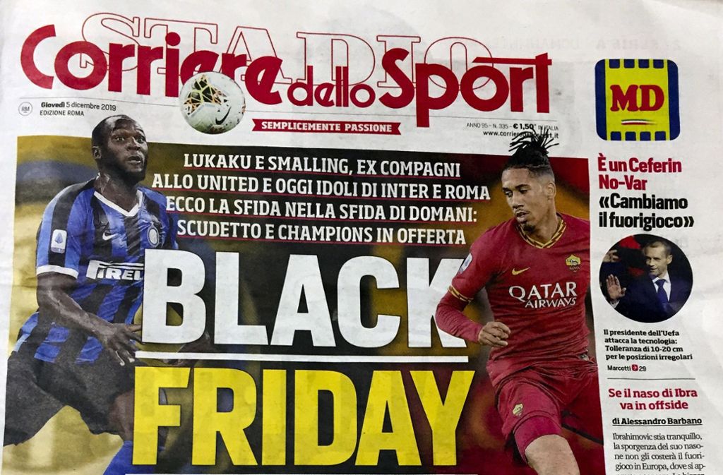 Corriere dello Sport: Sportzeitung sorgt mit „Black Friday“-Schlagzeile für Skandal