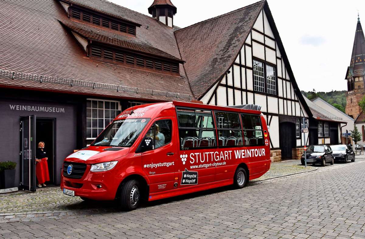 Bustour durch Weinberge in Neckarvororte: Mit dem E-Bus durch die Reblandschaft