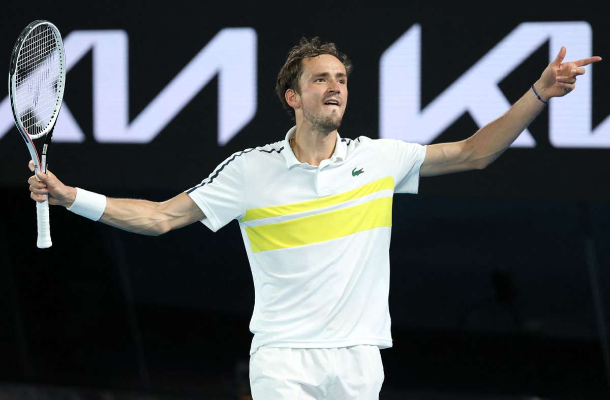 Australian Open in Melbourne: Daniil Medwedew fordert Novak Djokovic im Finale
