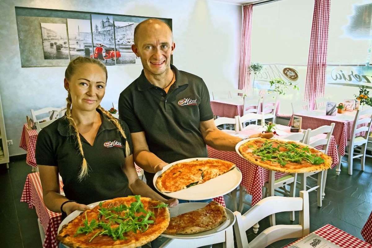 Slavica Markovic und Dragan Miletic servieren neapolitanische Pizza im Da Micci in Zuffenhausen.