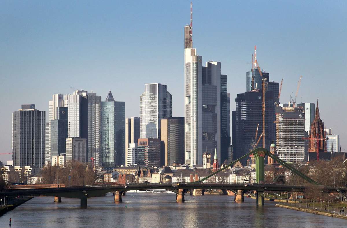 Die Banken-Türme in Frankfurt am Main Foto: AFP/Daniel Roland