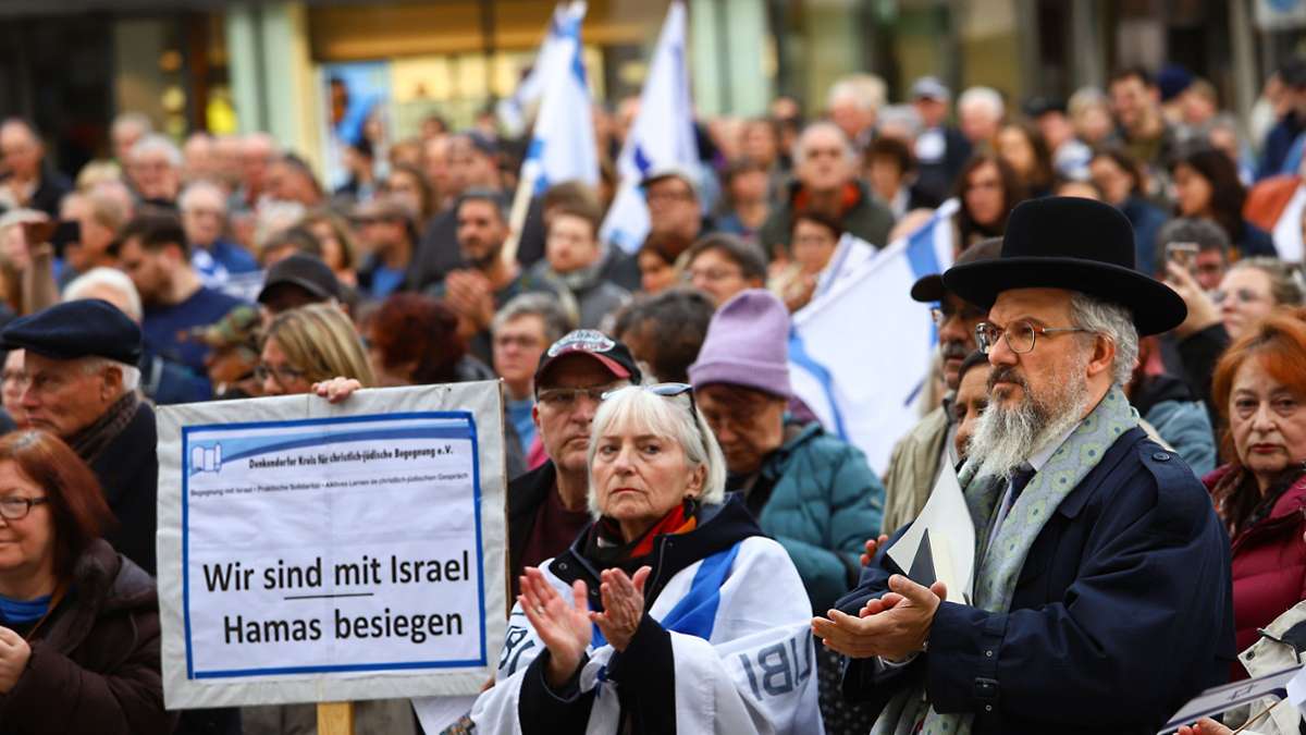Demonstration in Stuttgart: In großer Solidarität für Israel