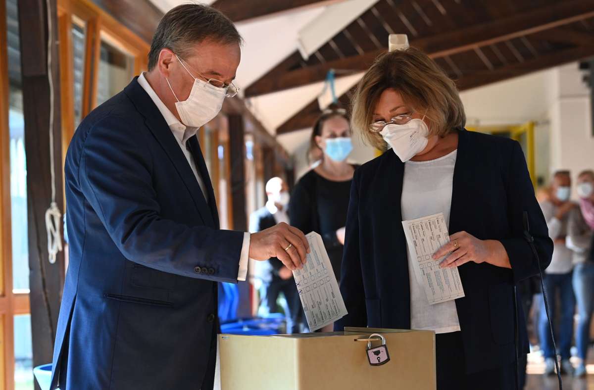 Bundestagswahl 2021: Stimmabgabe von Armin Laschet ohne Folgen