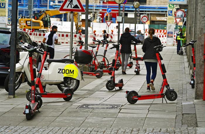 E-Scooter in Stuttgart: Bei E-Rollern kracht’s in der Innenstadt am häufigsten