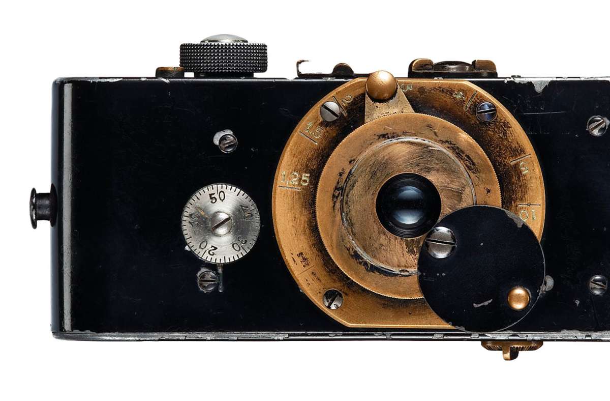 Die  Ur-Leica aus dem Jahr 1914, von ihrem Entwickler Oskar Barnack „Liliput“ genannt