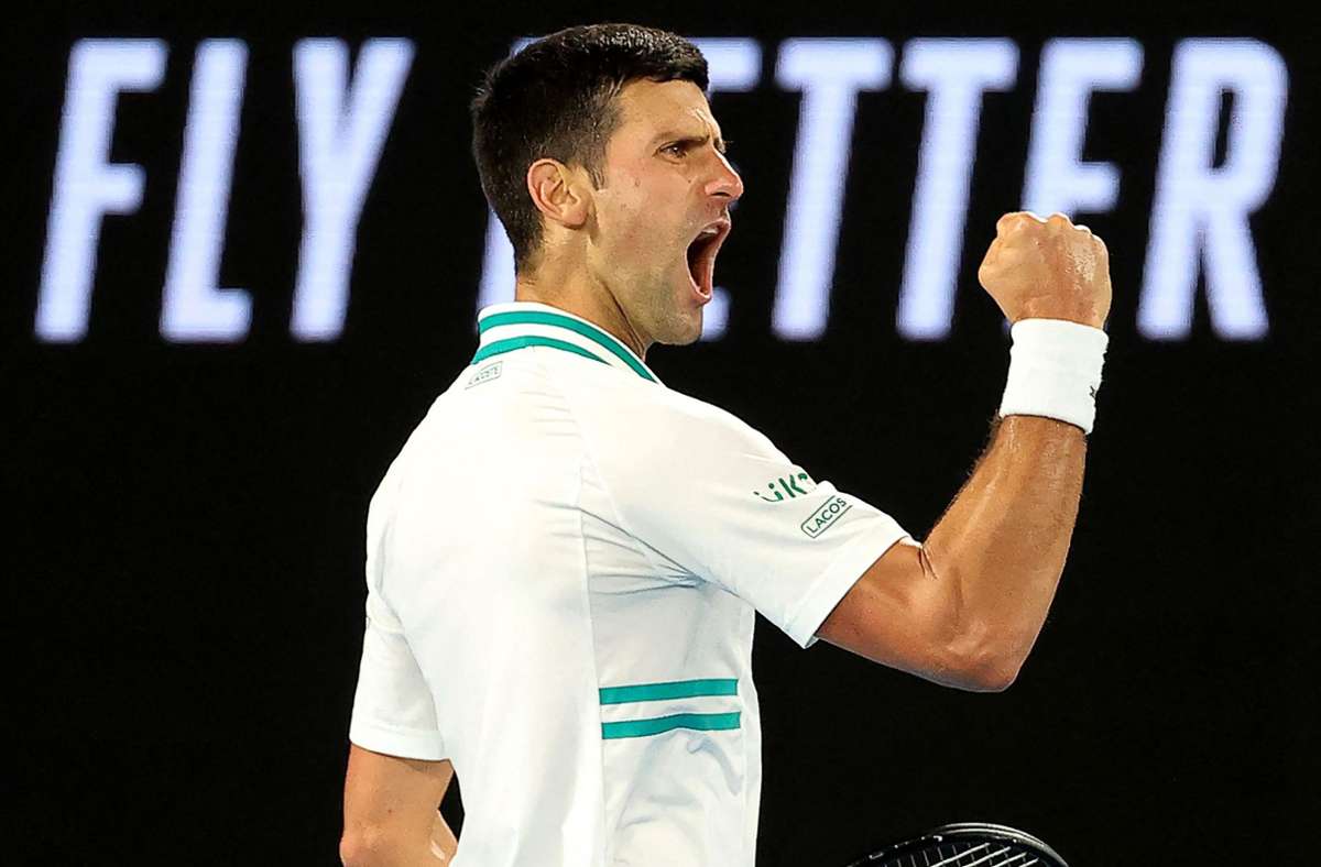 Novak Djokovic drohen drei Jahre Einreiseverbot für Australien. Foto: AFP/DAVID GRAY