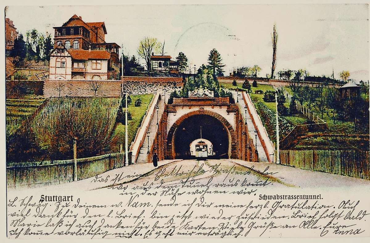 Der Schwabstraßentunnel, wie er korrekt heißt, vor über 100 Jahren.