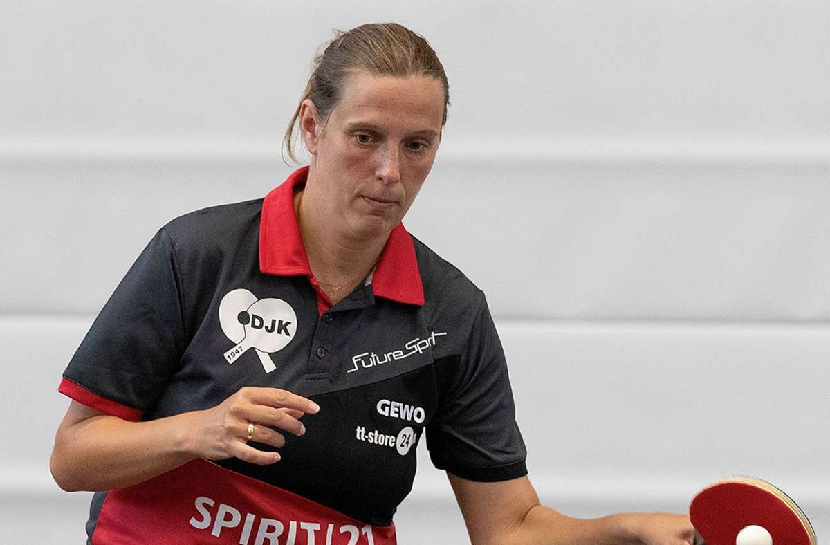 Stark an der Tischtennisplatte. Spitzenspielerin Alexandra Schankula sammelt mächtig Punkte für den DJK Sportbund Stuttgart. Foto: /Volker Arnold