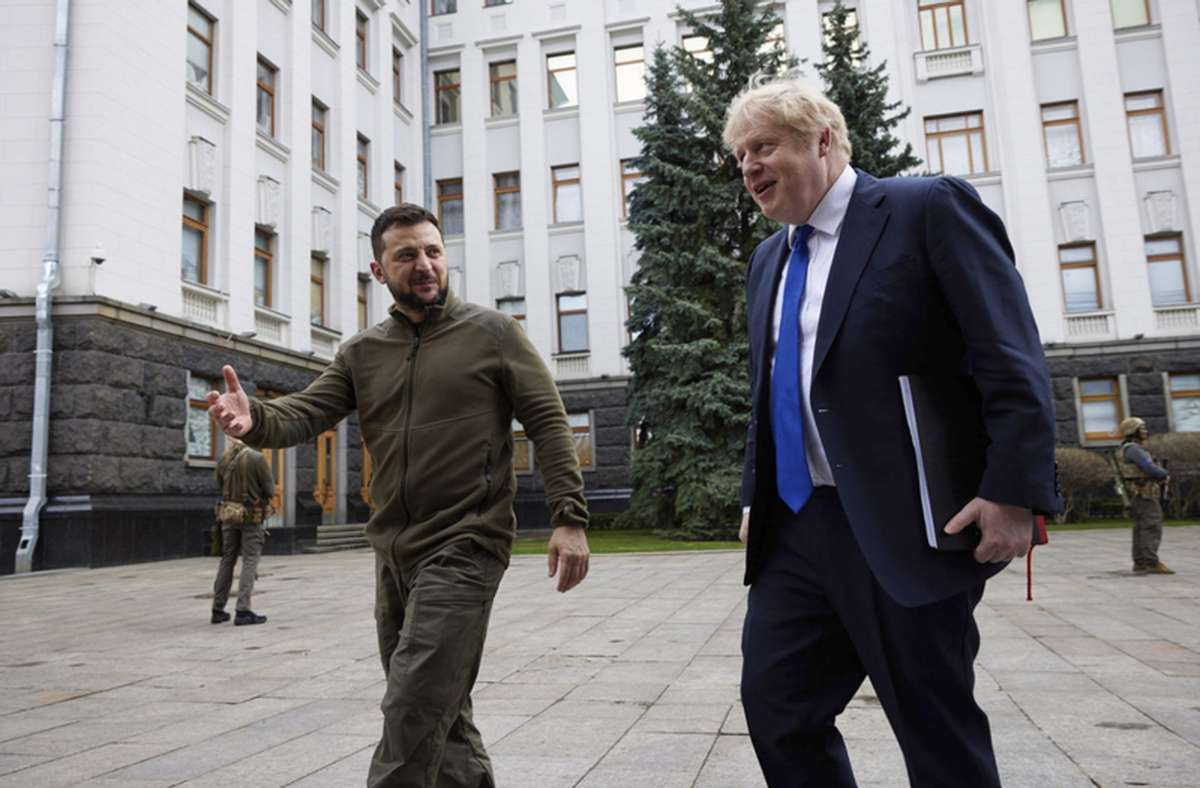 Überraschungsbesuch von Boris Johnson: Eine Kiew-Reise als Ablenkungsmanöver?