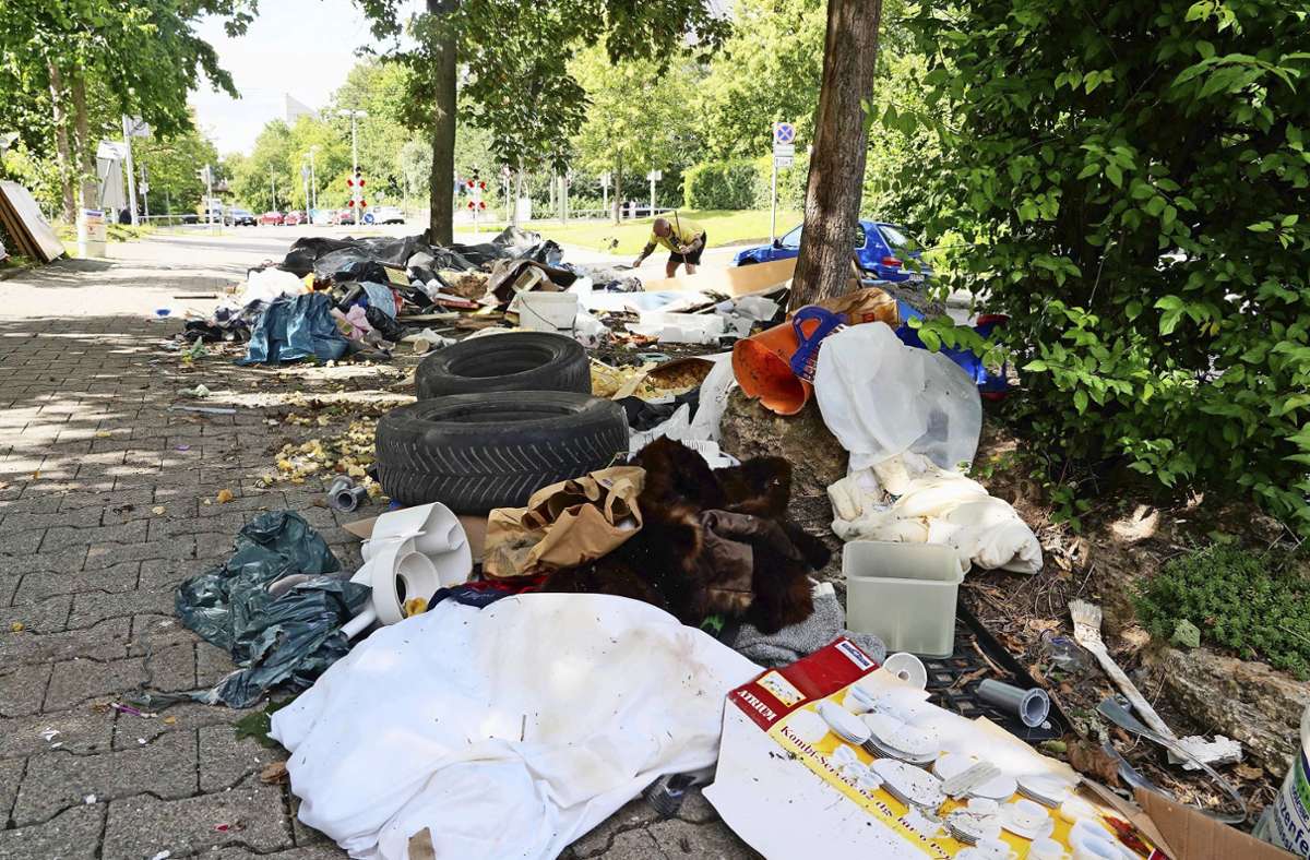 Zoff in Neugereut: Anwohner von wildem Müll genervt