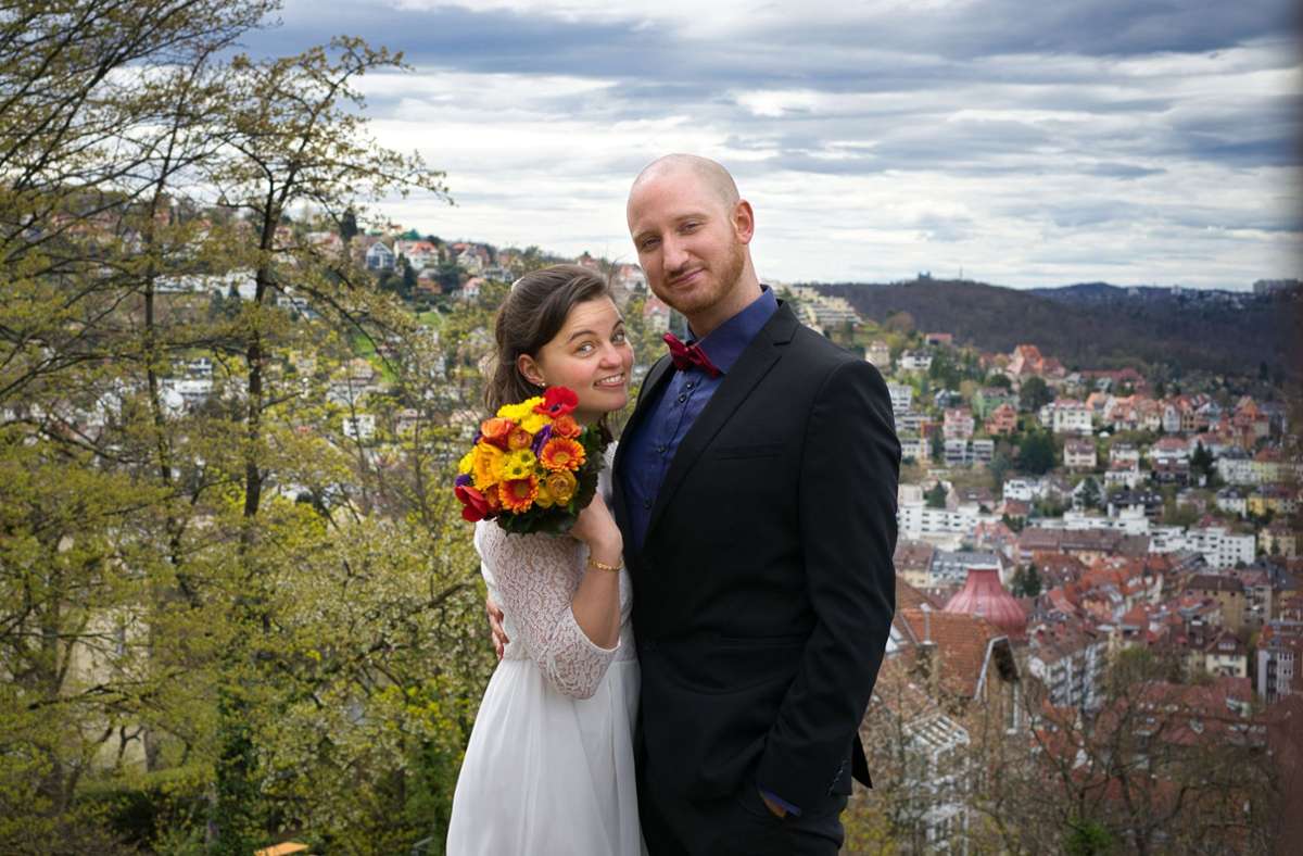 Laura und Renard bei ihrer Hochzeit 2021. Foto: privat