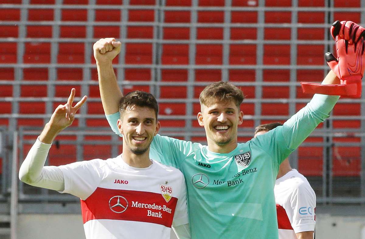 Die Freude beim VfB-Kader ist groß – auch auf Instagram. Foto: Baumann