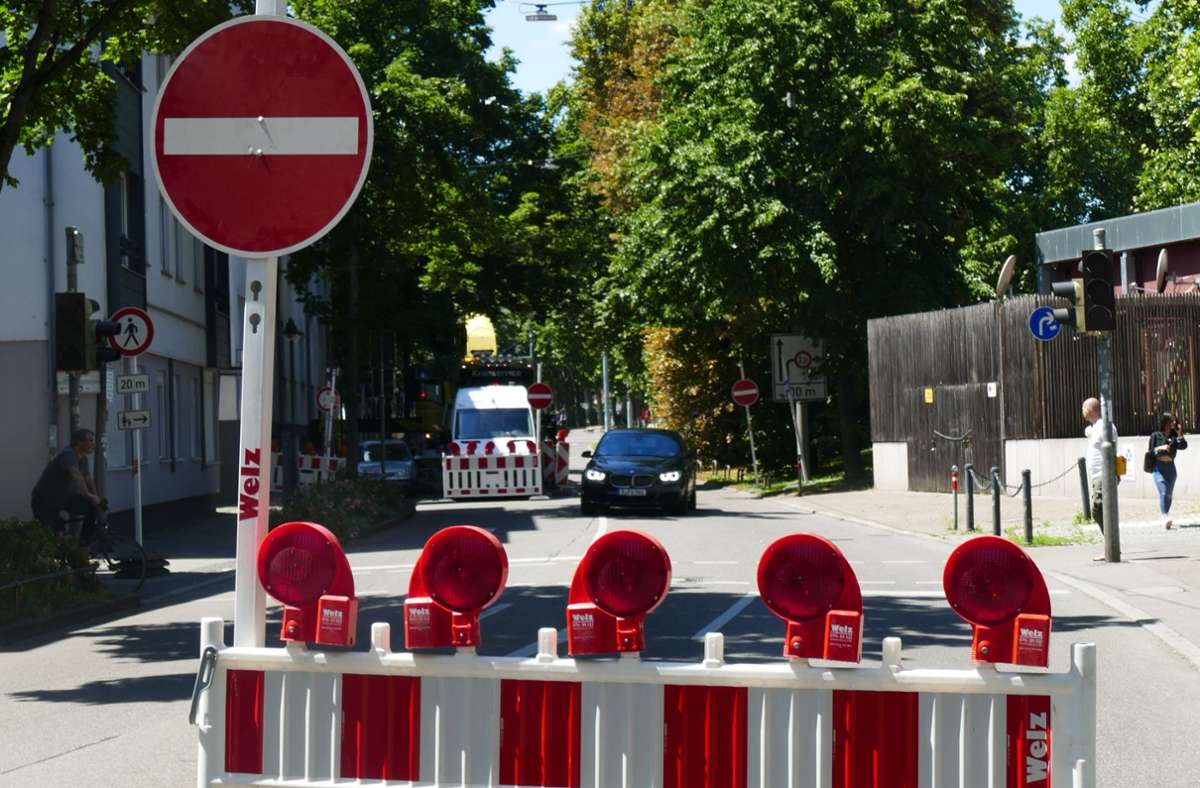 Straßensperrung in Bad Cannstatt: Verkehrschaos in der Altstadt