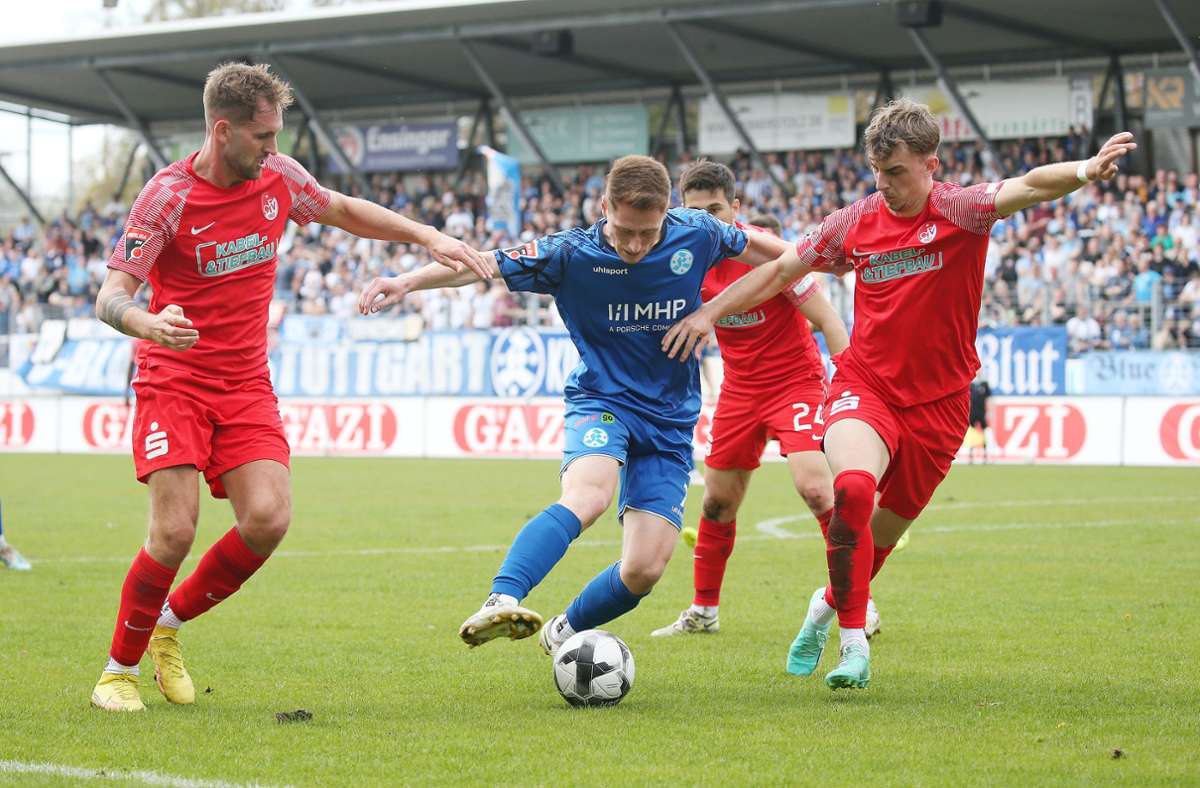 Stuttgarter Kickers gegen Offenburger FV: Kickers kommen zu Hause nicht über ein 1:1 hinaus