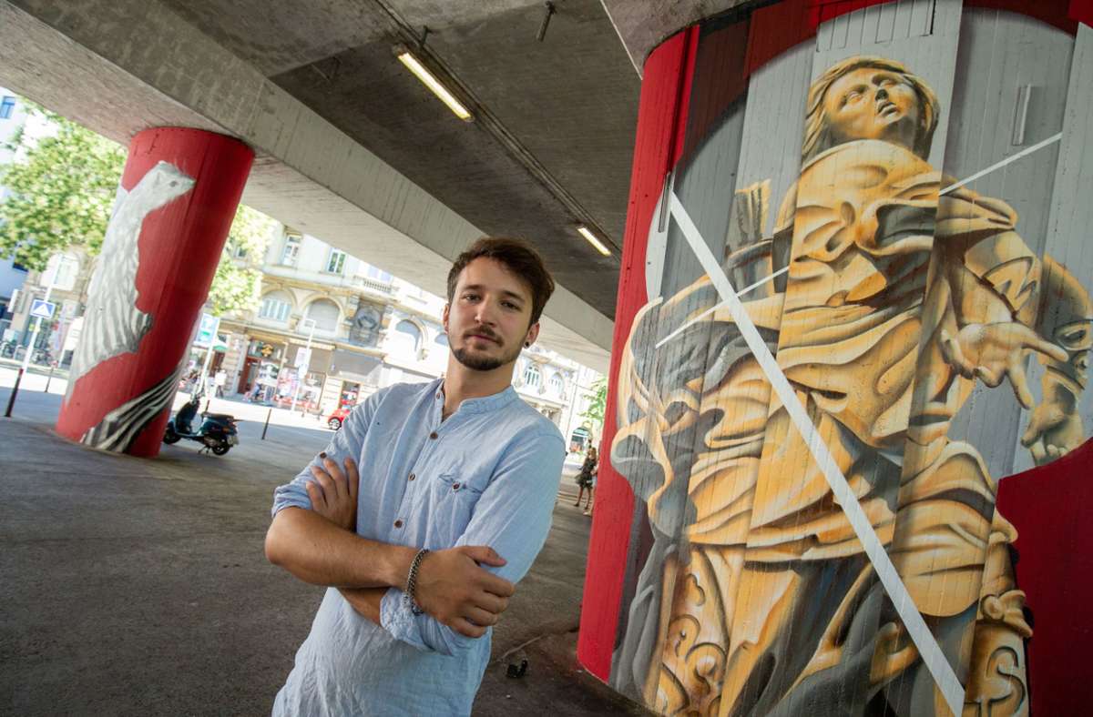 Paulinenbrücke in Stuttgart: Graffitikünstler schlagen Brücken zwischen Natur und Stadt