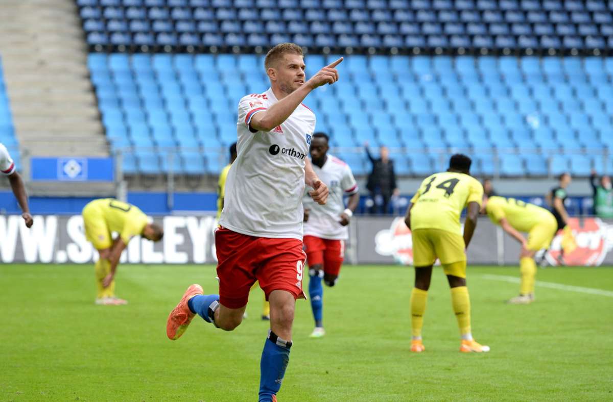 3:1 gegen Würzburg: HSV wahrt weiße Weste dank Simon Terodde