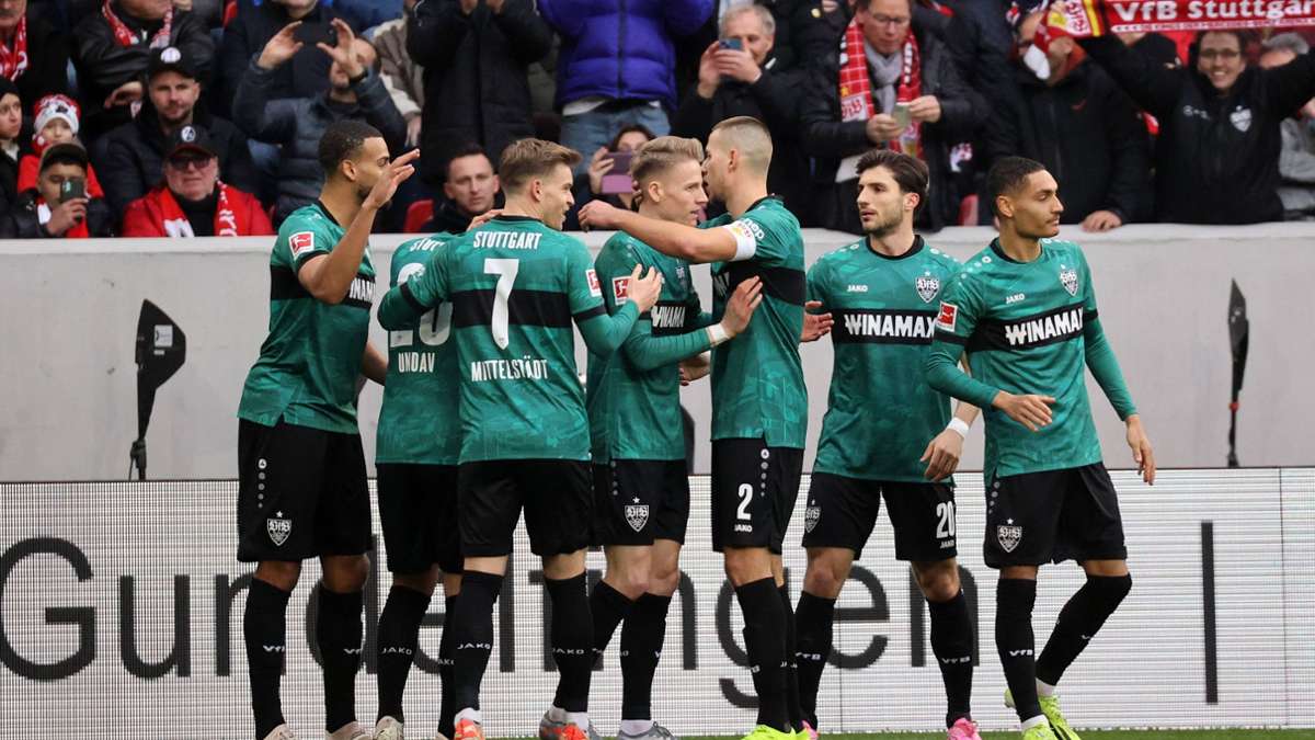 Der VfB feierte eine 3:1-Sieg in Freiburg.