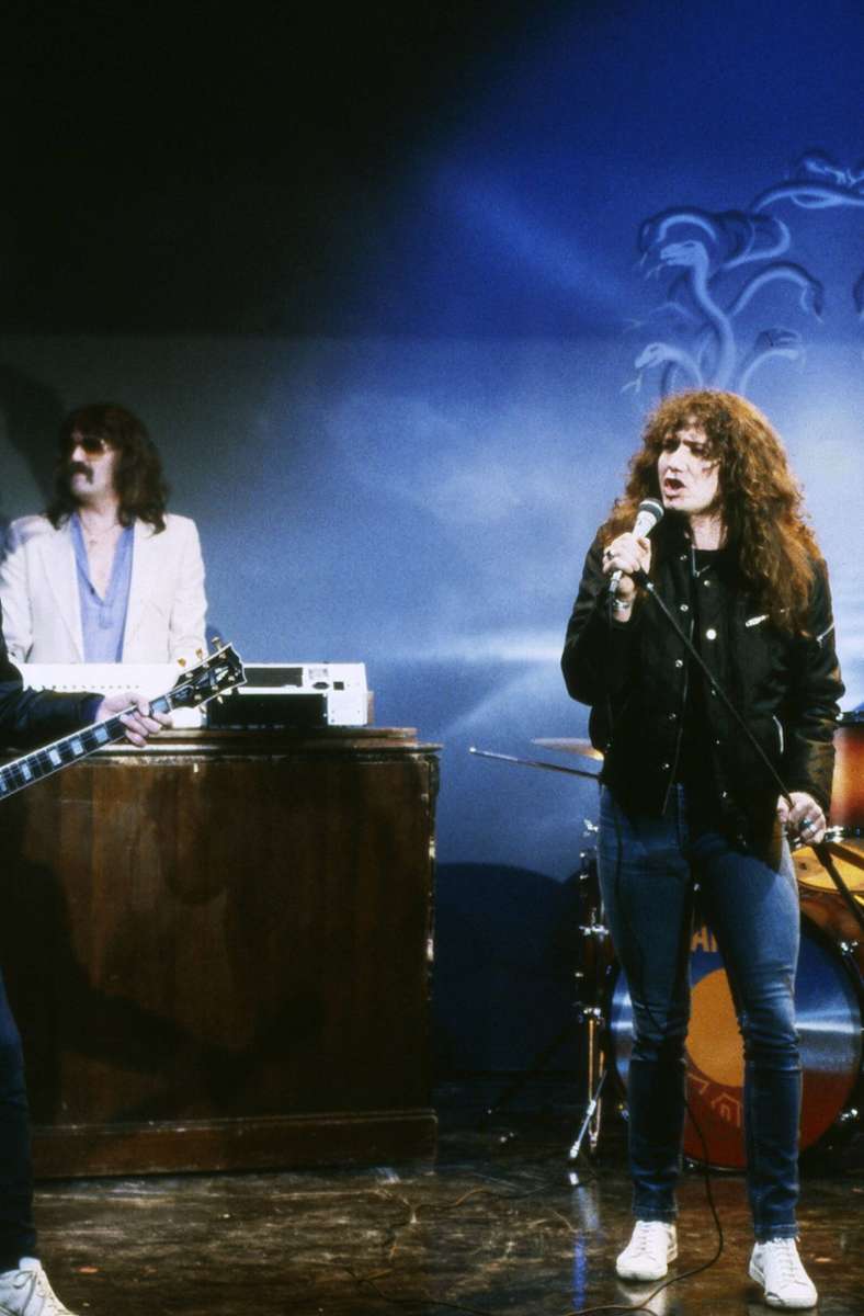 Coverdale (rechts) 1980 mit Whitesnake und Jon Lord