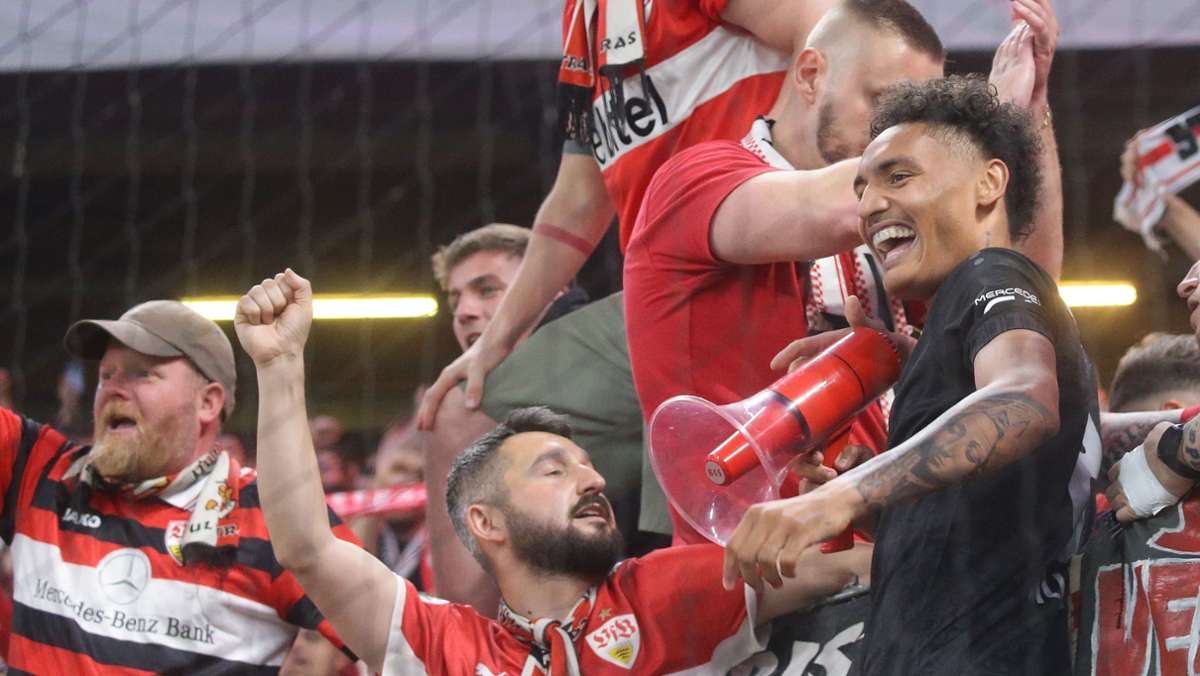 Hamburger SV gegen VfB Stuttgart: Die besten Jubelbilder von der siegreichen VfB-Relegation