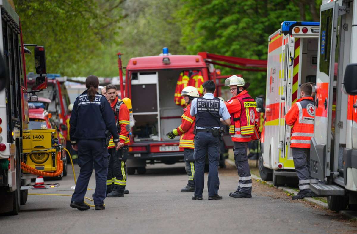 Leinfelden-Echterdingen: Bagger beschädigt Gasleitung – Sechs Personen evakuiert
