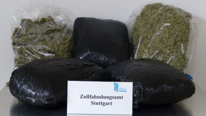 Knapp sechs Kilo Gras im Koffer – in München klicken Handschellen