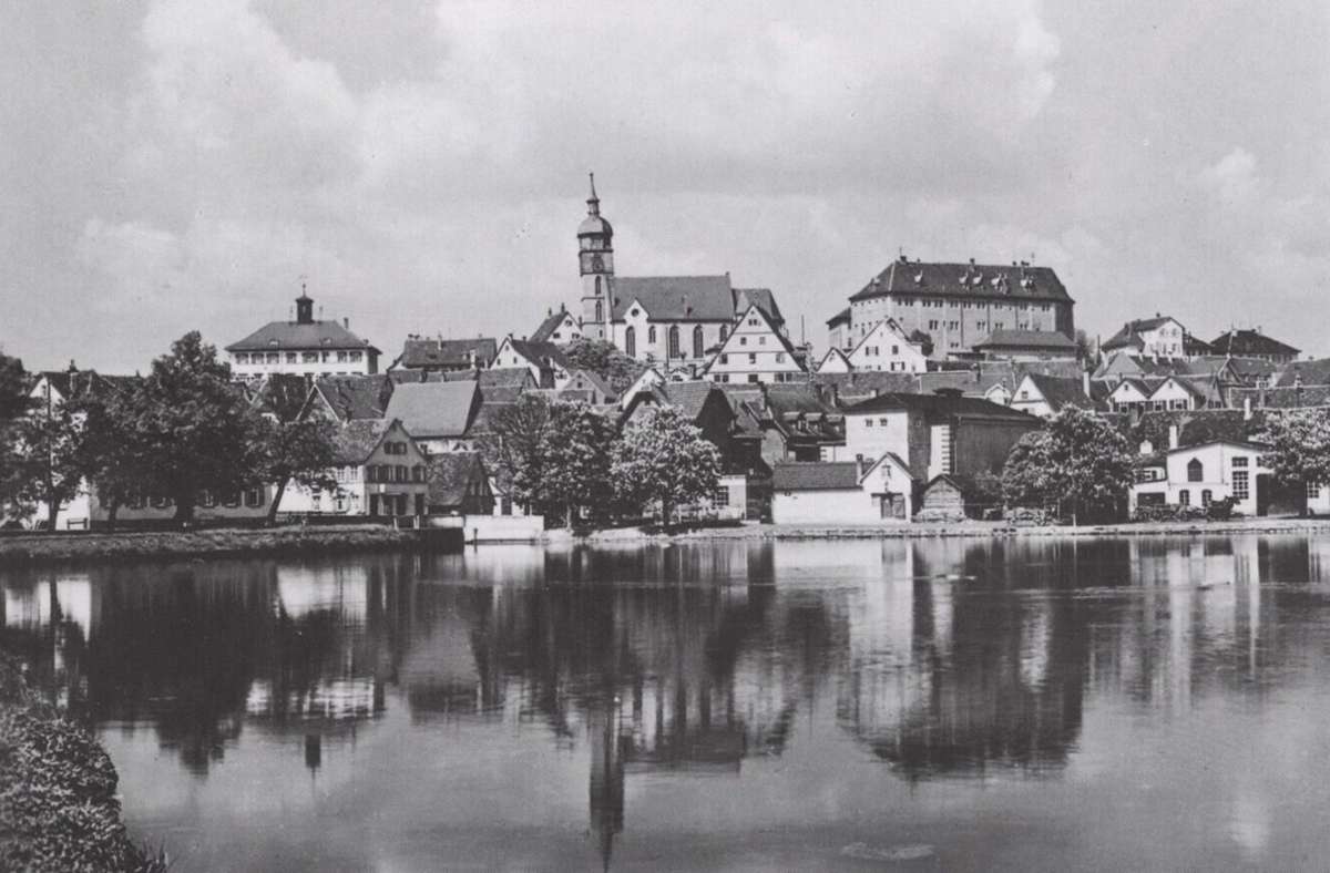 So sah Böblingen bis 1943 aus. Geht es nach der Stadt, ersteht das Schloss in neuer Form wieder auf Foto: Archiv