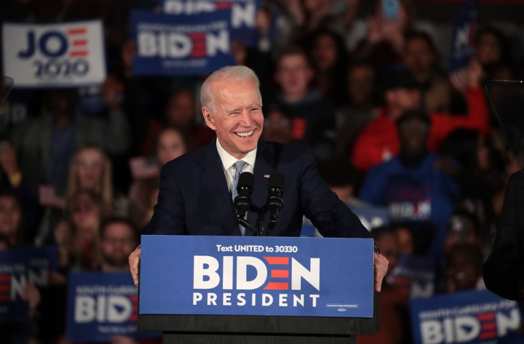 Vorwahl-Sieg in South Carolina: Joe Biden hofft  auf Schwung für „Super Tuesday“
