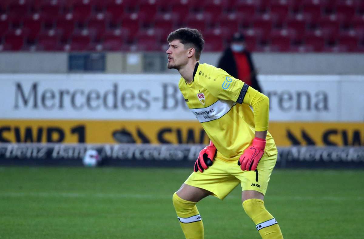 Gregor Kobel steht in Freiburg im VfB-Tor.