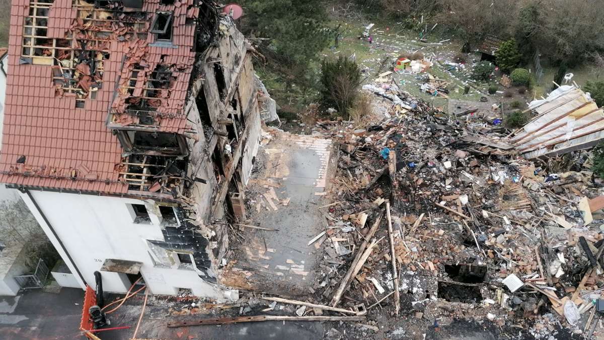 Nach Explosion in Stuttgart: Foto von oben zeigt Ausmaß der Zerstörung