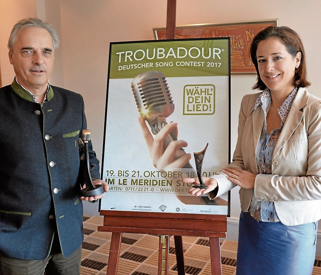 STUTTGART:  Zum 13. Mal findet im Hotel Le Méridien der Chanson-Wettbewerb Troubadour statt: 18 Musiktalente auf einen Streich