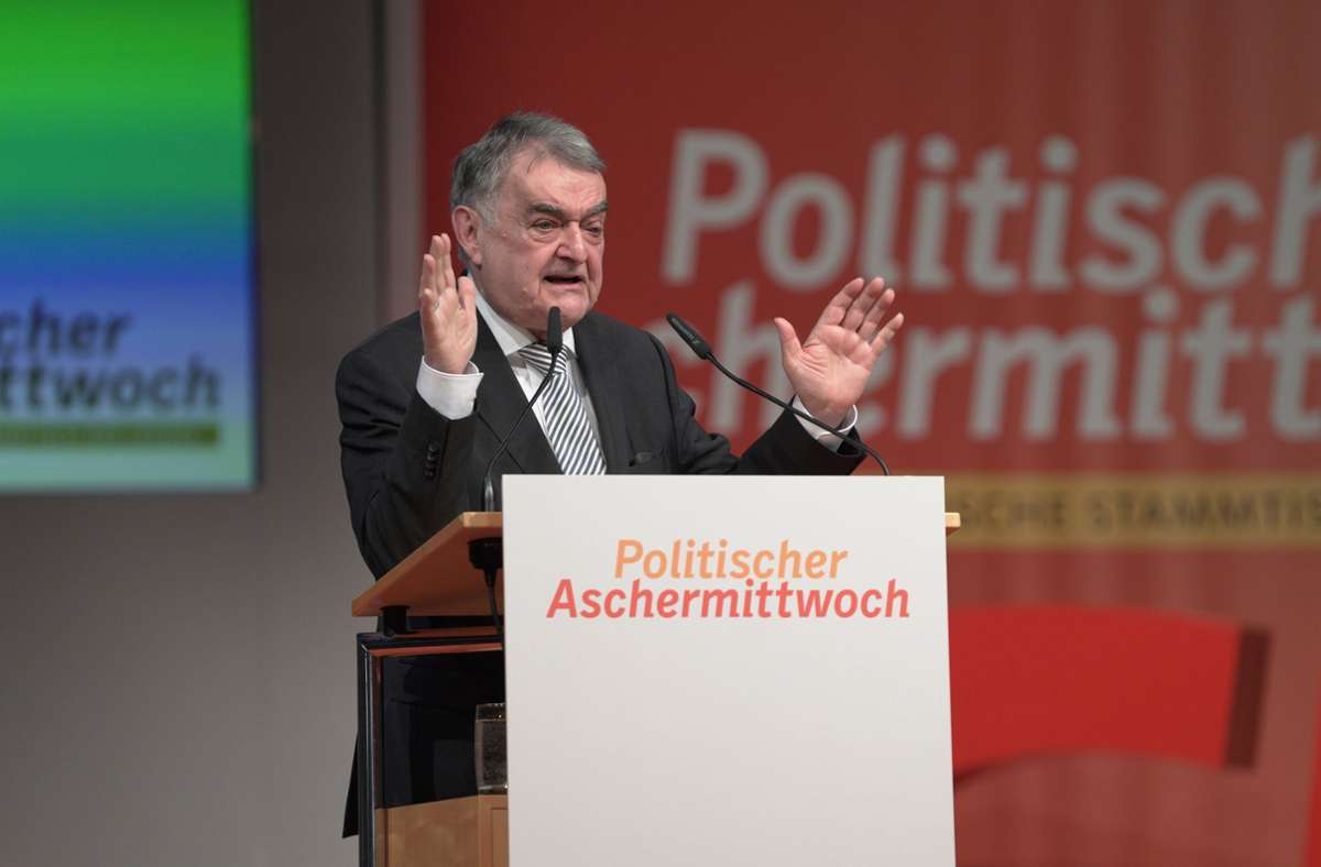 Herbert Reul war der Hauptredner beim politischen Aschermittwoch der CDU in Fellbach.