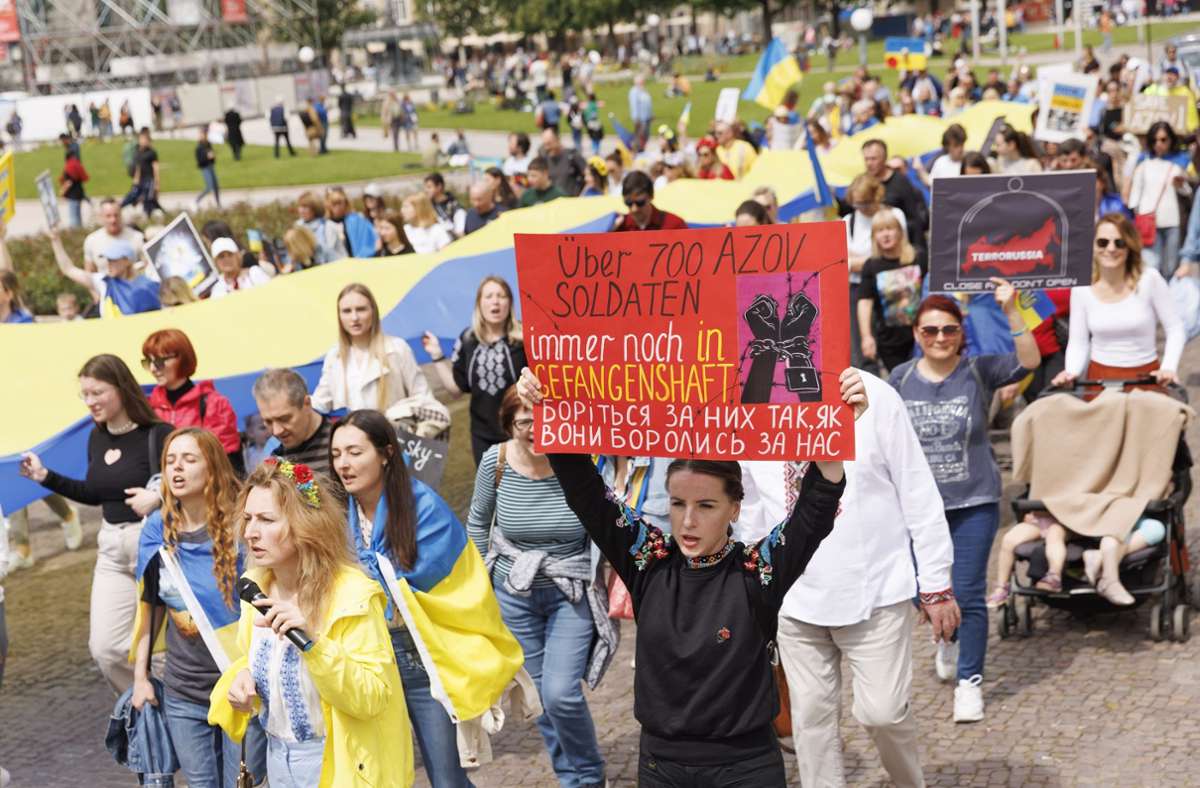 Ukraine-Krieg: Demo für die Kriegsgefangenen