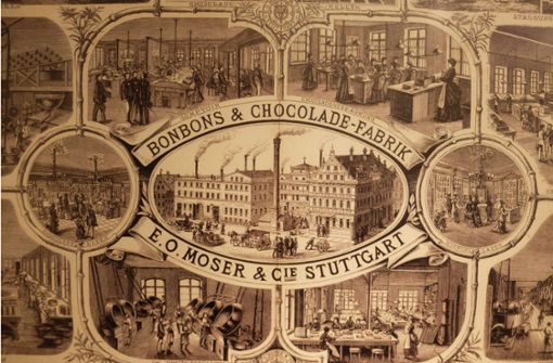 E.O. Moser & Cie  gehörte zu den ältesten Schokoladenfabriken in Stuttgart, wie eine Schau im Ortsmuseum in Rotenberg zeigt. Foto: Iris Frey