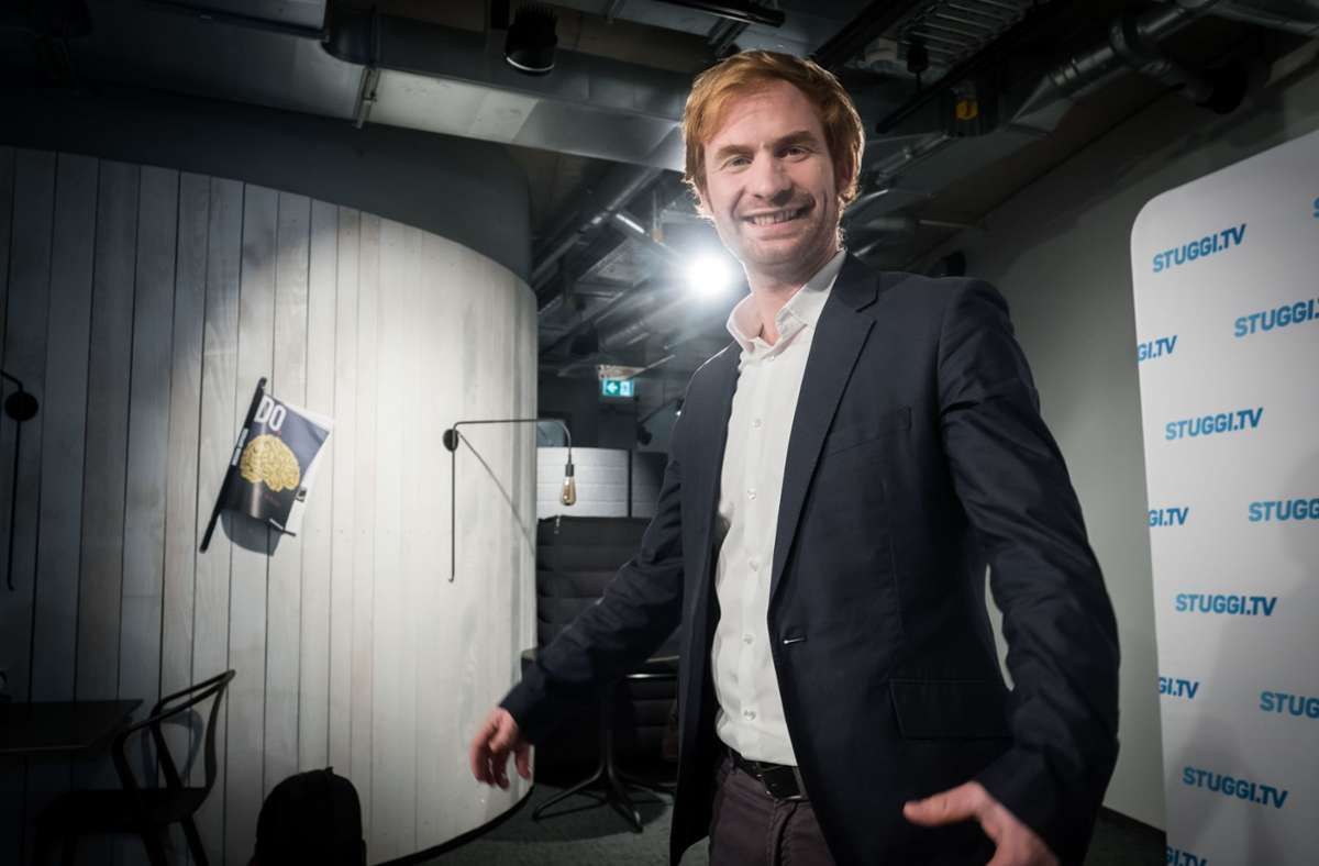 Hannes Rockenbauch im Stuggi.TV-Wahlstudio