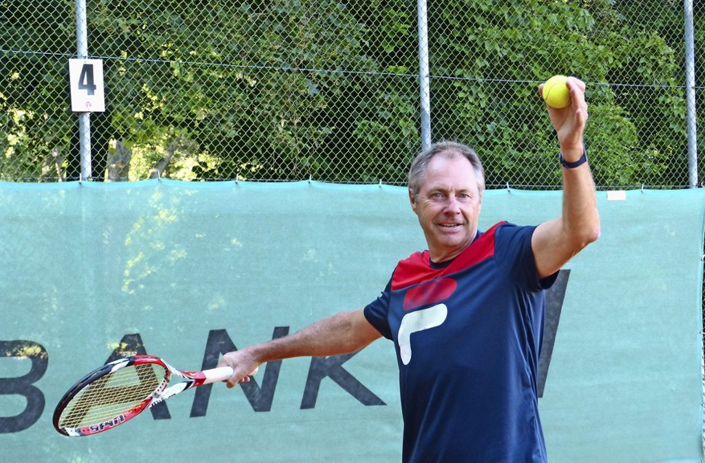 Steve Harley hat in dieser Saison mit den Tennis-Herren-55 des Cannstatter Tennisclubs den Titel geholt: Ein Neuseeländer im Kurpark
