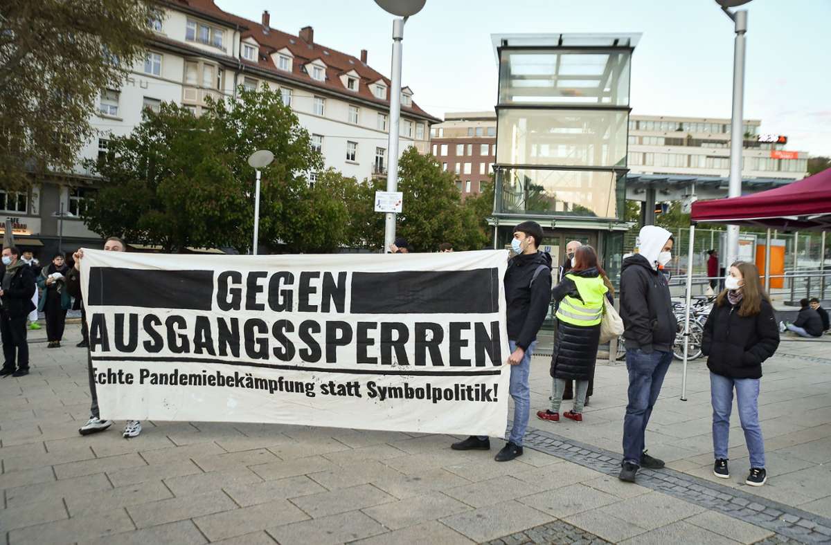 Demo in Stuttgart: Protest gegen die Corona-Politik