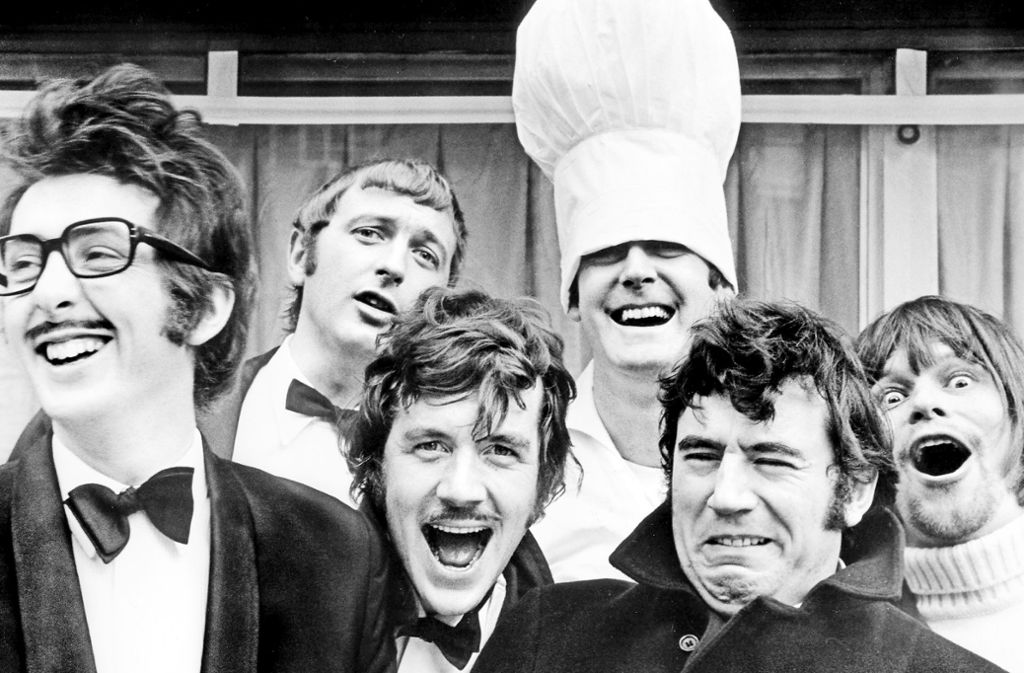 „And now for something completely different“ Die Mitglieder von Monty Python von links nach rechts: Eric Idle, Michael Palin, John Cleese, Terry Jones und Terry Gilliam.