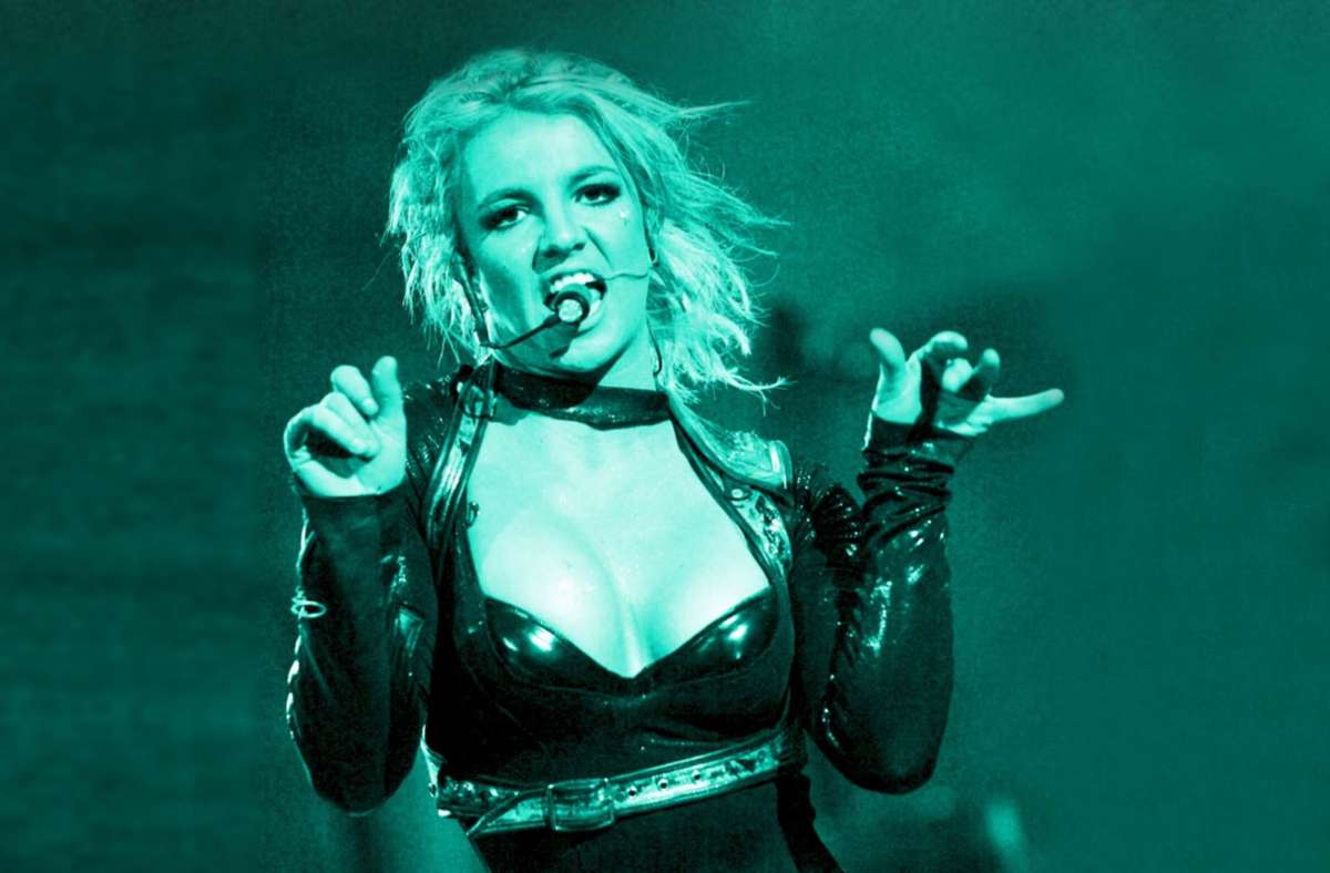Sängerin Britney Spears auf der Bühne. Foto: AFP/Miguel Riopa