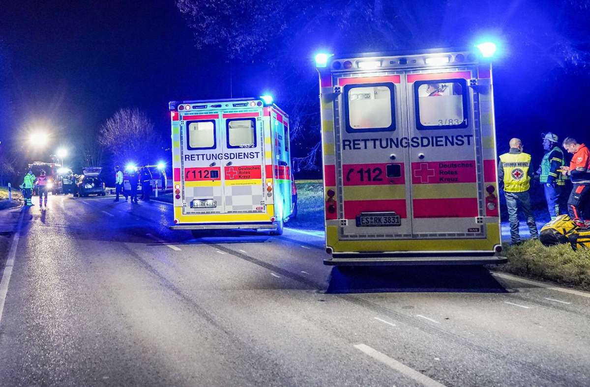 Unfall im Kreis Esslingen: Fünf Menschen schwer verletzt – darunter zwei Kinder