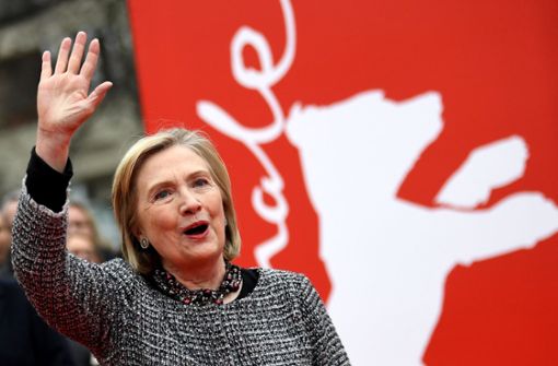 US-Politikerin Hillary Clinton hat am Montag die Berlinale besucht. Foto: dpa/Britta Pedersen