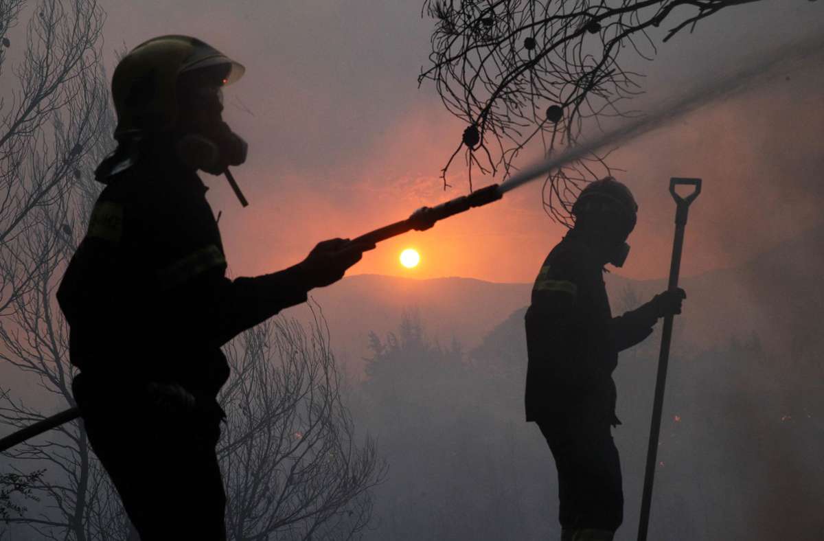 Brände in Griechenland: Feuersturm treibt Athener in die Flucht