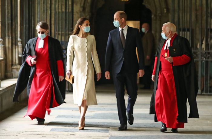 Corona-Gedenken in Westminster Abbey: Herzogin Kate und Prinz William am Ort ihrer Trauung